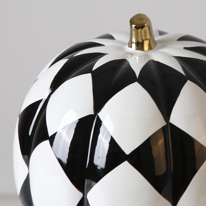 Decal Plating Ceramic Pumpkin Decoration