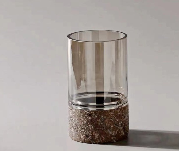 Nordic Modern Luxury Tinted Glass Vase