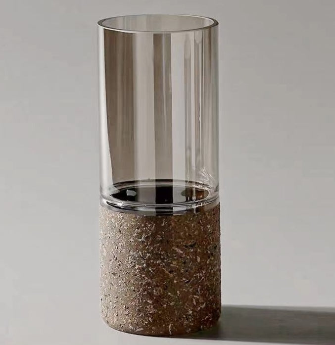 Nordic Modern Luxury Tinted Glass Vase