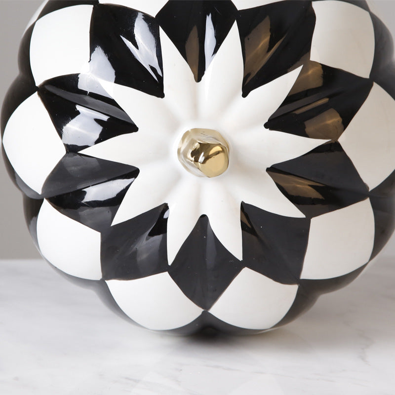 Decal Plating Ceramic Pumpkin Decoration